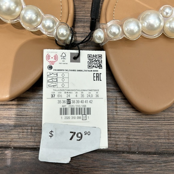 ZARA PEARL HEELS NWT - Picture 2 of 3